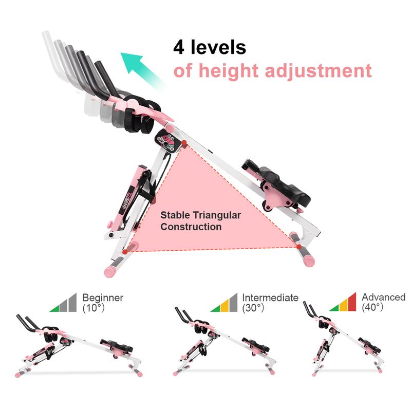 Summer Turn-Up AB Core Trainer Pro: Tummy Workout & Full Body Conditioning |Foldable Abdominal Machine with Muscle Toning