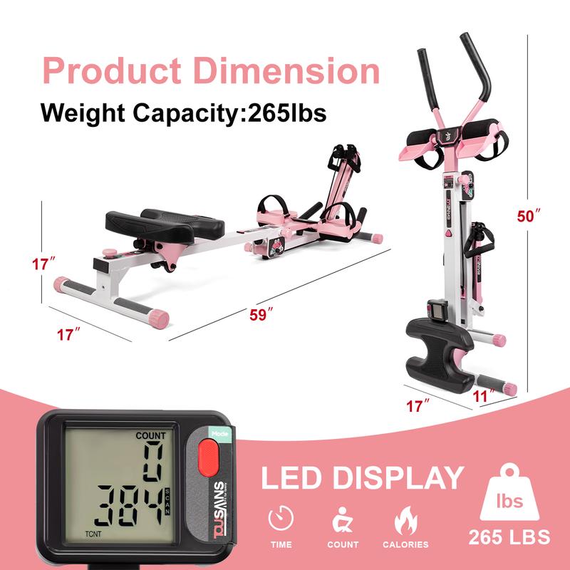 Summer Turn-Up AB Core Trainer Pro: Tummy Workout & Full Body Conditioning |Foldable Abdominal Machine with Muscle Toning