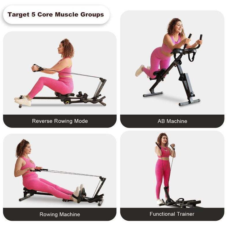 Summer Turn-Up AB Core Trainer Pro: Tummy Workout & Full Body Conditioning |Foldable Abdominal Machine with Muscle Toning