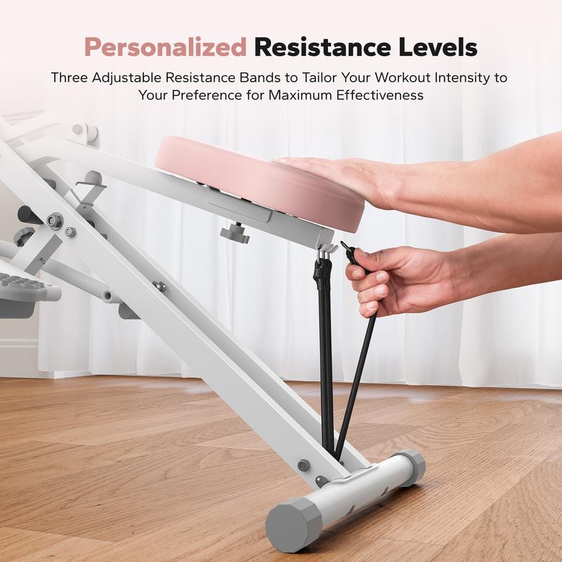 Squat Machine Glutes Workout Adjustable Resistance Foldable Exercise Equipment Leg Exercise Machine, FathersDayGift with 350lbs Weight Capacity, Rowing Machine, dealsforyoudays